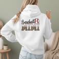 Baseball Mimi Women BallPark Mimi Baseball Mom Mother's Day Women Hoodie Back Print