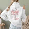 Baseball Mom 37 Number 37 Jersey Team Numbered Jersey Women Hoodie Back Print