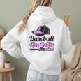 Baseball Mom Club Cool Women Hoodie Back Print Baseball Mom Club Cool Women Hoodie Back Print