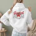 Baseball Mom Coquette Pink Bow Baseball Mama Premium Women Hoodie Back Print Baseball Mom Coquette Pink Bow Baseball Mama Premium Women Hoodie Back Print