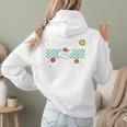 Baseball Mom Cute Retro Look Mothers Will Love Premium Women Hoodie Back Print