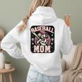 Baseball Mom Dog Mother's In My Baseball Mom Era Women Hoodie Back Print