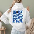 In My Baseball Mom Ear Blue Women Hoodie Back Print