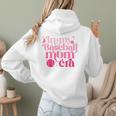 In My Baseball Mom Era Retro Mom Life Mother's Day 2024 Premium Women Hoodie Back Print