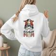 Baseball Mom Game Day Messy Bun Leopard Mother's Day Women Hoodie Back Print Baseball Mom Game Day Messy Bun Leopard Mother's Day Women Hoodie Back Print
