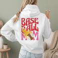 Baseball Mom Game Day Trendy Pink Leopard Mama Premium Women Hoodie Back Print
