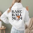 Baseball Mom Game Day Game Day Women Hoodie Back Print