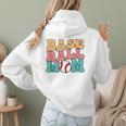 Baseball Mom Groovy Baseball Mom Women Hoodie Back Print Baseball Mom Groovy Baseball Mom Women Hoodie Back Print