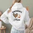 Baseball Mom Leopard Heart Baseball Player Kids Women Hoodie Back Print Baseball Mom Leopard Heart Baseball Player Kids Women Hoodie Back Print