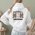 Baseball Mom Leopard Like a Normal But Louder And Prouder Women Hoodie Back Print