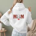 Baseball Mom Leopard Sports Players Mother's Day Women Hoodie Back Print