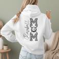 Baseball Mom Leopard Women Hoodie Back Print