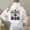 Baseball Mom Baseball Lover Mom Women Hoodie Back Print