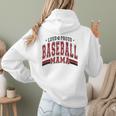 Baseball Mom Baseball Mama Mother's Day Red Loud Proud Women Hoodie Back Print