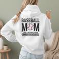 Baseball Mom Not Like a Normal Mom Baseball Mama Women Hoodie Back Print
