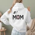Baseball Mom Number One 1 Mother Baseball Lover Mother's Day Women Hoodie Back Print