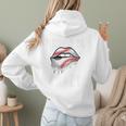 Baseball Mom Pitches Be Crazy Lips Premium Women Hoodie Back Print Baseball Mom Pitches Be Crazy Lips Premium Women Hoodie Back Print