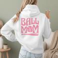 Baseball Mom Pride Heart And Bat Love Game Day Women Hoodie Back Print Baseball Mom Pride Heart And Bat Love Game Day Women Hoodie Back Print