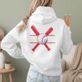 Baseball Mom Red Women Hoodie Back Print Baseball Mom Red Women Hoodie Back Print