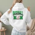 Baseball Mom Sports Green Women Hoodie Back Print Baseball Mom Sports Green Women Hoodie Back Print