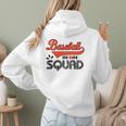 Baseball Mom Squad For Baseball Mom Women Hoodie Back Print