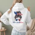 Baseball Mom USA American Flag 4th Of July Women Hoodie Back Print Baseball Mom USA American Flag 4th Of July Women Hoodie Back Print
