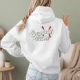 Baseball Mom's Favorite Game Day Premium Women Hoodie Back Print
