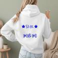 BASEBALL STAR MOM Sporty Design For Proud Baseball Moms Women Hoodie Back Print