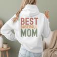 Best Baseball Mom Sports Cute Moms Day Premium Women Hoodie Back Print