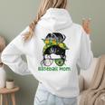 Brazil Baseball Mom Messy Bun Women Hoodie Back Print Brazil Baseball Mom Messy Bun Women Hoodie Back Print