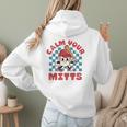 Calm Your Mitts Baseball Mom Sport Lover Women Hoodie Back Print Calm Your Mitts Baseball Mom Sport Lover Women Hoodie Back Print