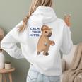 Capybara Calm Your Mitts Baseball Mom Sport Lover Tee Women Hoodie Back Print Capybara Calm Your Mitts Baseball Mom Sport Lover Tee Women Hoodie Back Print
