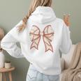 Coquette Bow Baseball Mama Baseball Mom Women Premium Women Hoodie Back Print Coquette Bow Baseball Mama Baseball Mom Women Premium Women Hoodie Back Print