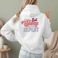 Eat Sleep Baseball Repeat Baseball Moms Women Hoodie Back Print