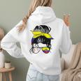 Ecuador Baseball Mom Ecuadorian Baseball Girl Women Hoodie Back Print