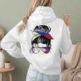 Filipina Baseball Mom Philippines Flag Baseball Girl Women Hoodie Back Print