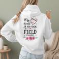 My Heart Is On That Field Ball Nana Baseball Mom Women Hoodie Back Print My Heart Is On That Field Ball Nana Baseball Mom Women Hoodie Back Print