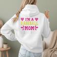 I'm A Baseball Mom Of Course I'm Broke Baseball Mom Raglan Baseball Tee Women Hoodie Back Print