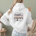Leopard Baseball Mom Mama Mommy Bleached Women Hoodie Back Print Leopard Baseball Mom Mama Mommy Bleached Women Hoodie Back Print
