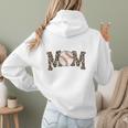 Leopard Baseball Mom Baseball Mama Retro Cute Mother's Day Premium Women Hoodie Back Print
