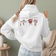 Let's Play Ball Boys Baseball Mom Women Hoodie Back Print