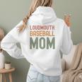 Loudmouth Baseball Mom Sports Cute Text Premium Women Hoodie Back Print Loudmouth Baseball Mom Sports Cute Text Premium Women Hoodie Back Print