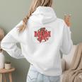Mom Of Both Baseball Mom Mommy Premium Women Hoodie Back Print