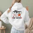Mom Of Both Basketball Baseball Mom Women Hoodie Back Print Mom Of Both Basketball Baseball Mom Women Hoodie Back Print