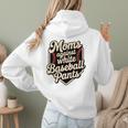Moms Against Baseball Pants Baseball Mom Premium Tri-Blend Women Hoodie Back Print