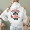 Moms Against Baseball Pants Season Baseball Mom Women Hoodie Back Print Moms Against Baseball Pants Season Baseball Mom Women Hoodie Back Print