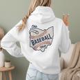 Ohio Baseball Mom Women Hoodie Back Print