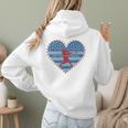Primitive Patriotic American Baseball Mom Softball Dingers Women Hoodie Back Print Primitive Patriotic American Baseball Mom Softball Dingers Women Hoodie Back Print