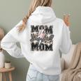 Retro Baseball Mom Mama Baseball Life Mother's Day Baseball Premium Tri-Blend Women Hoodie Back Print