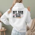 My Son Will Be Waiting For You At Home Baseball Mom Women Hoodie Back Print My Son Will Be Waiting For You At Home Baseball Mom Women Hoodie Back Print